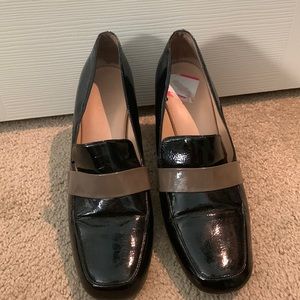 used size 13 black work heels